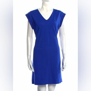 Kate Spade Blue Short V-Neck Sleeve A-Line Dress, Size 12